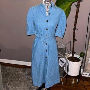 Who what wear denim buttoned down dress